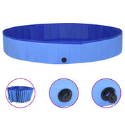 Sklopivi bazen za pse plavi 300 x 40 cm PVC