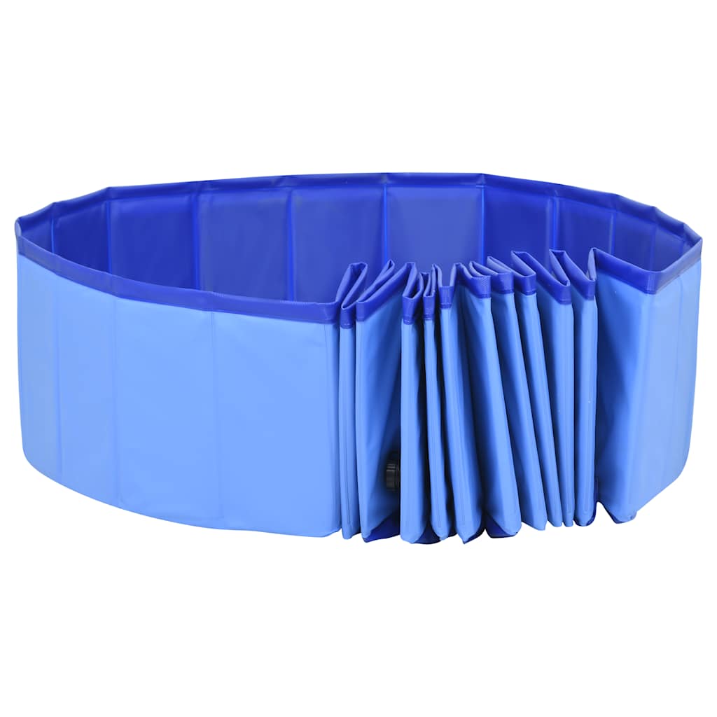 Sklopivi bazen za pse plavi 300 x 40 cm PVC