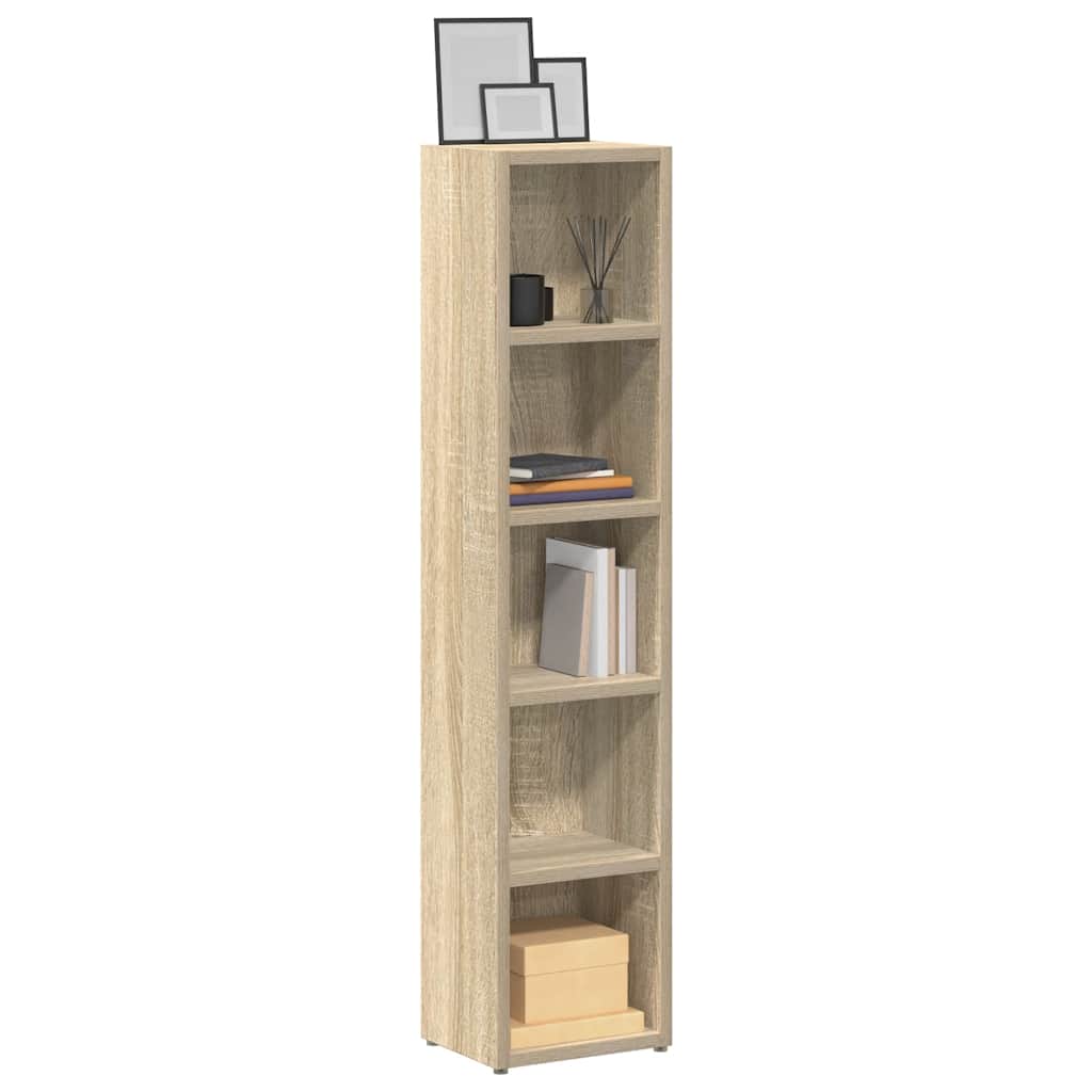 Ormarići za CD-ove 2 kom boja hrasta 21x16x93,5 cm od iverice