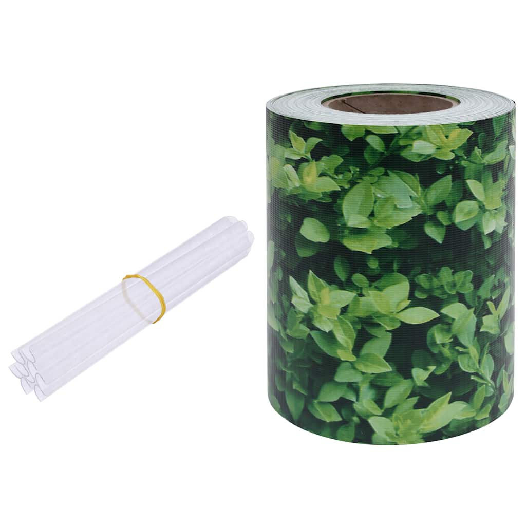 Vrtni zaslon za privatnost PVC 35 x 0,19 m zeleni