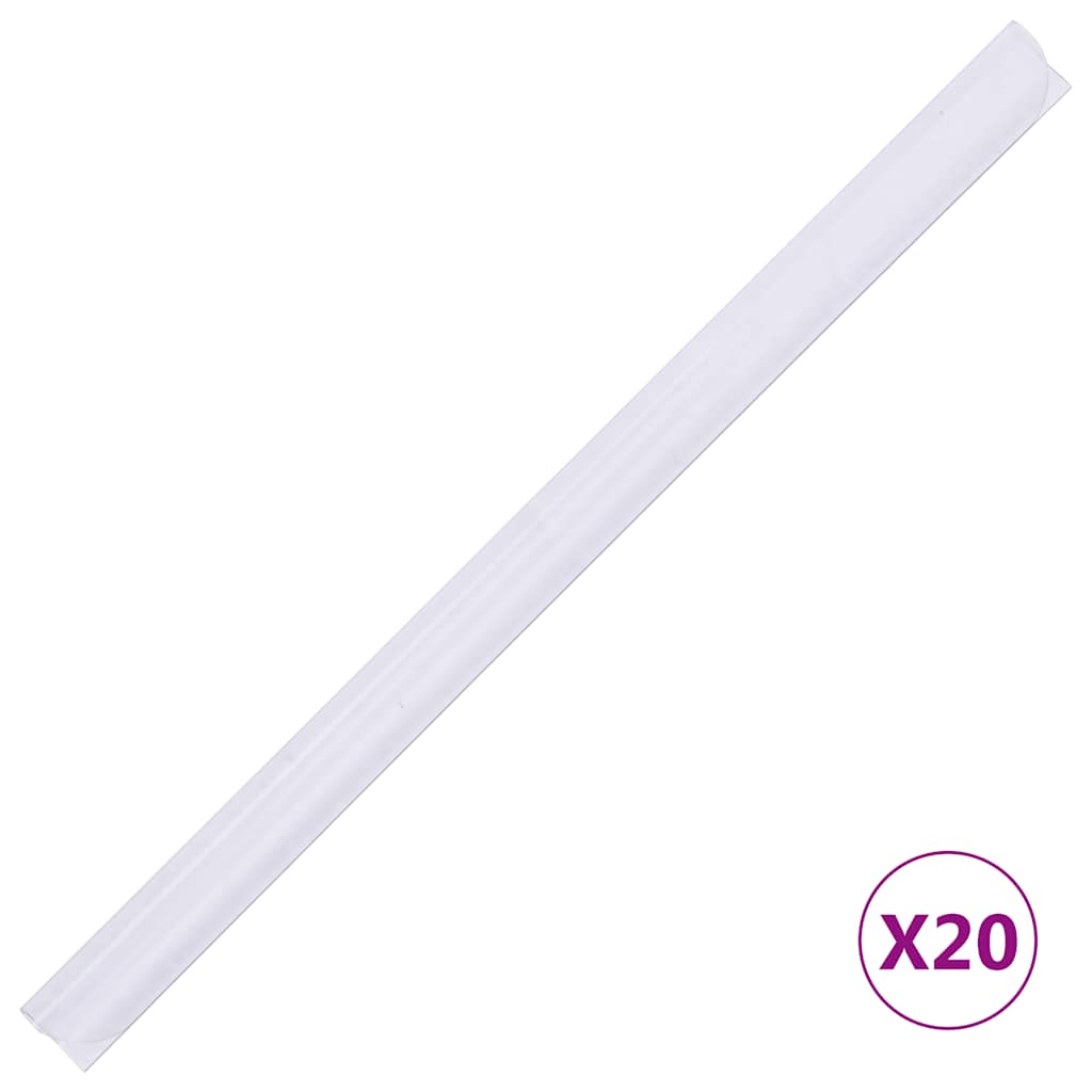 Vrtni zaslon za privatnost PVC 35 x 0,19 m bijeli