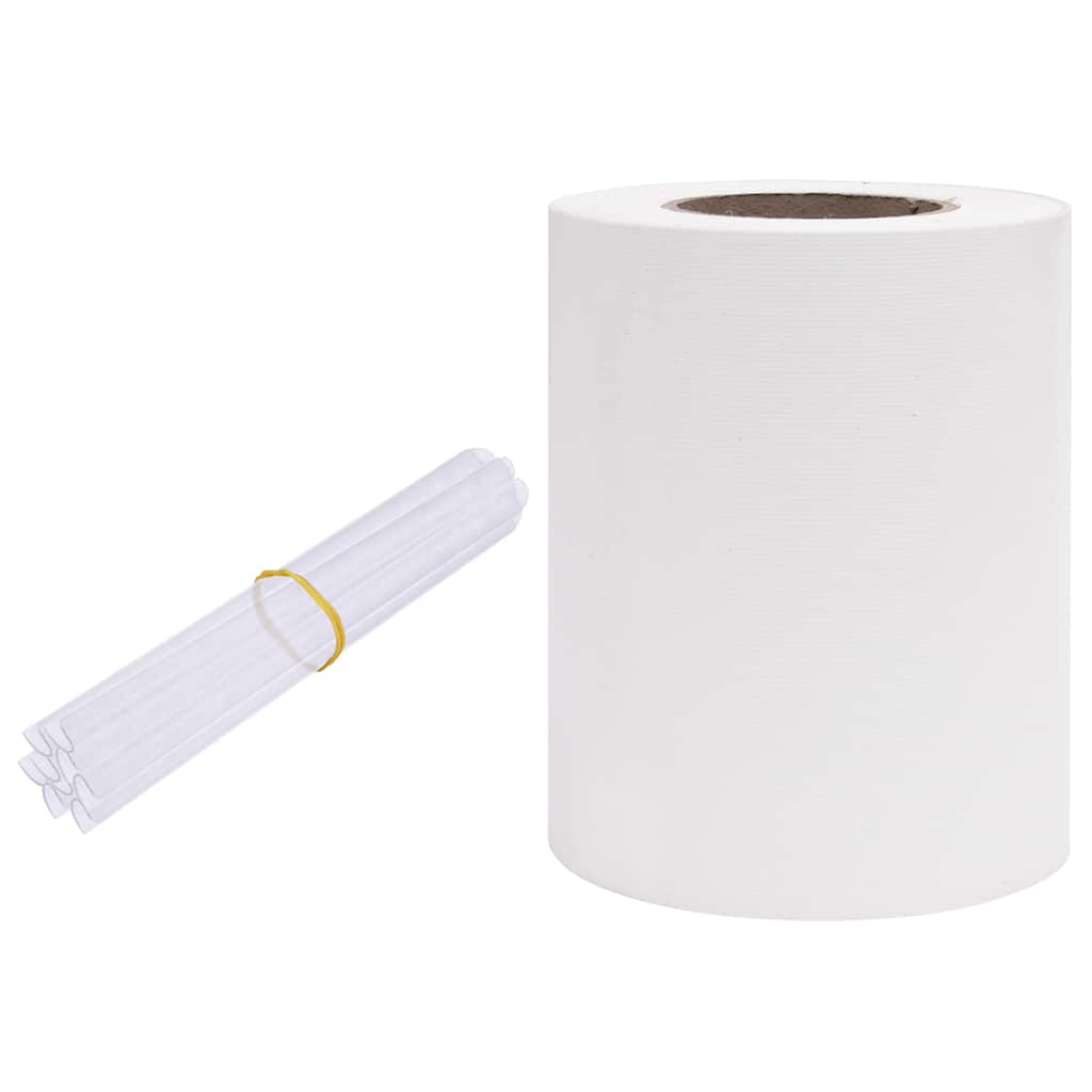 Vrtni zaslon za privatnost PVC 70 x 0,19 m bijeli