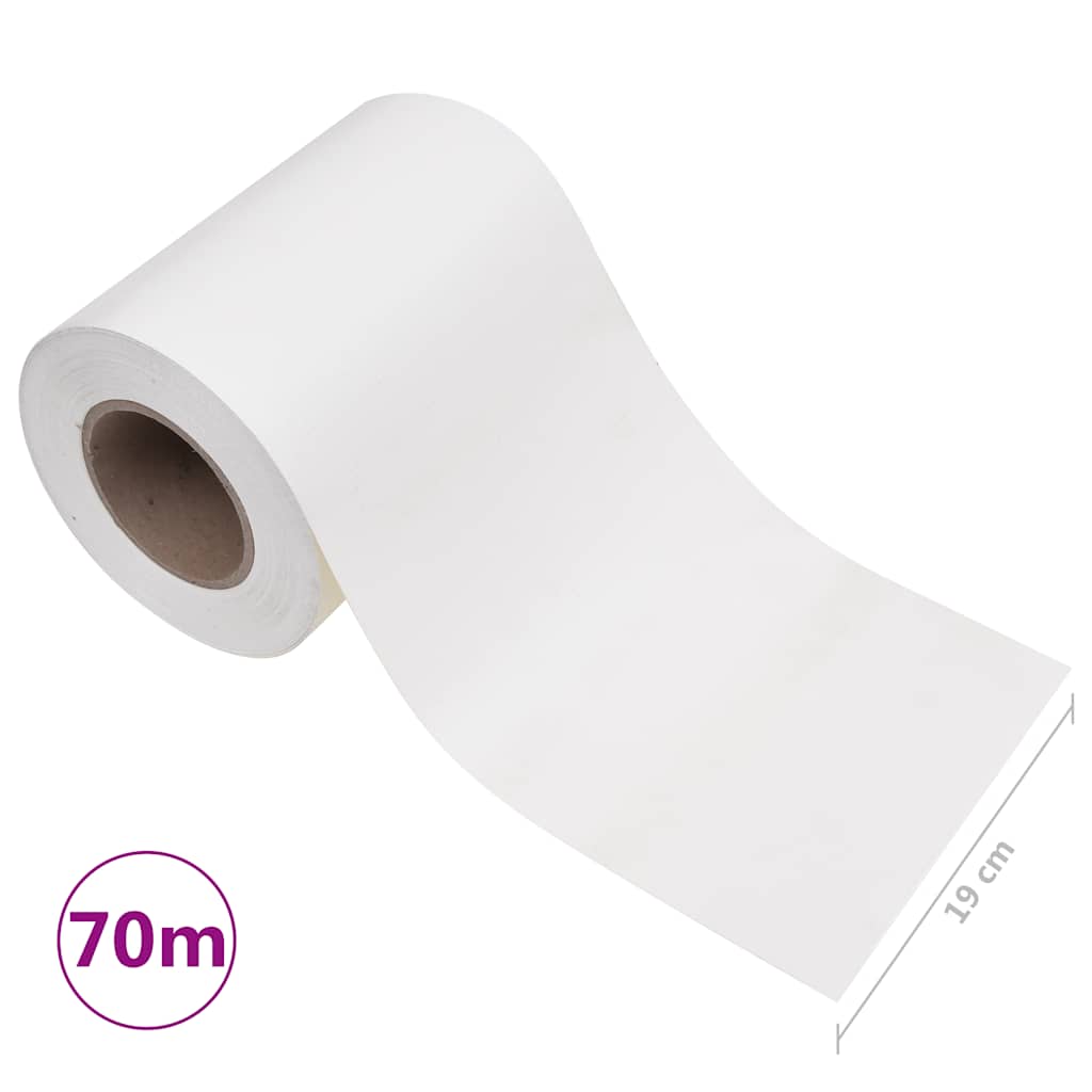 Vrtni zaslon za privatnost PVC 70 x 0,19 m bijeli