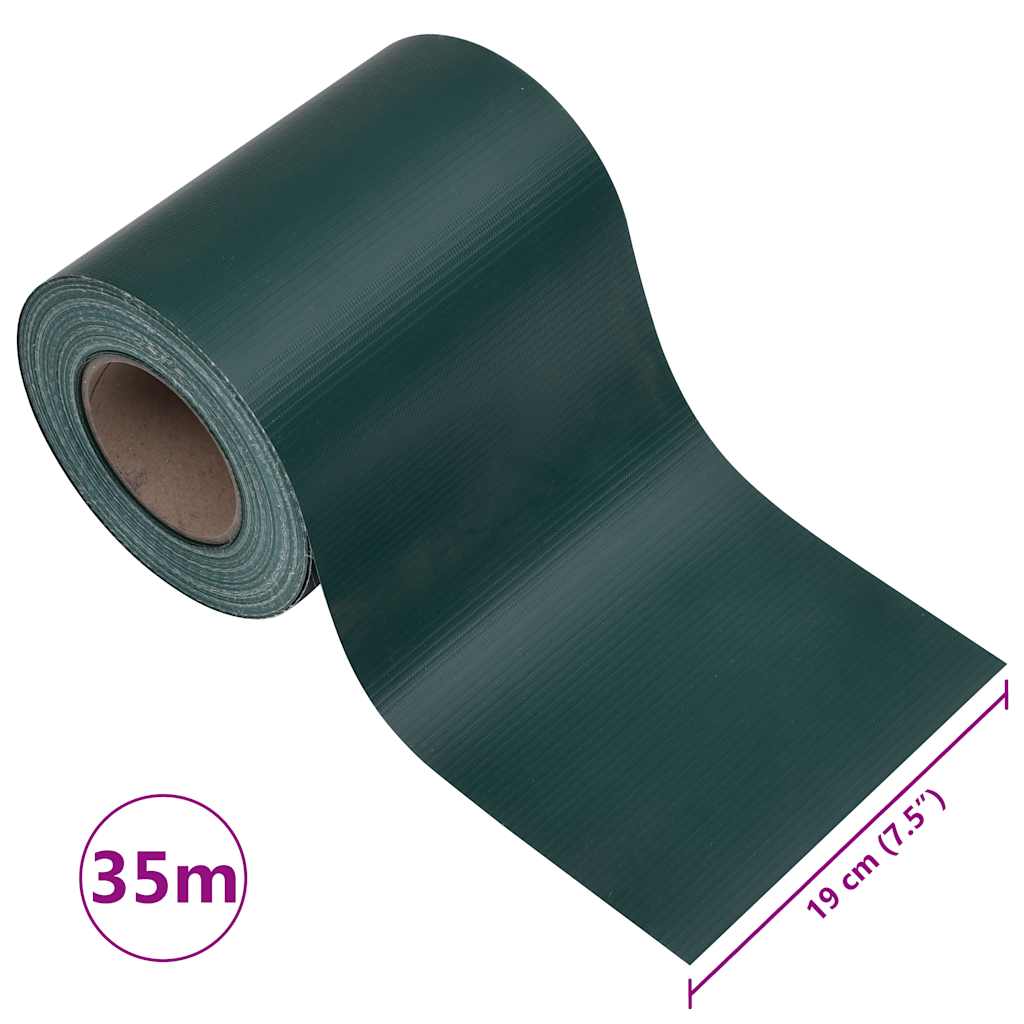 Vrtni zasloni za privatnost 4 kom PVC 35 x 0,19 m mat zeleni