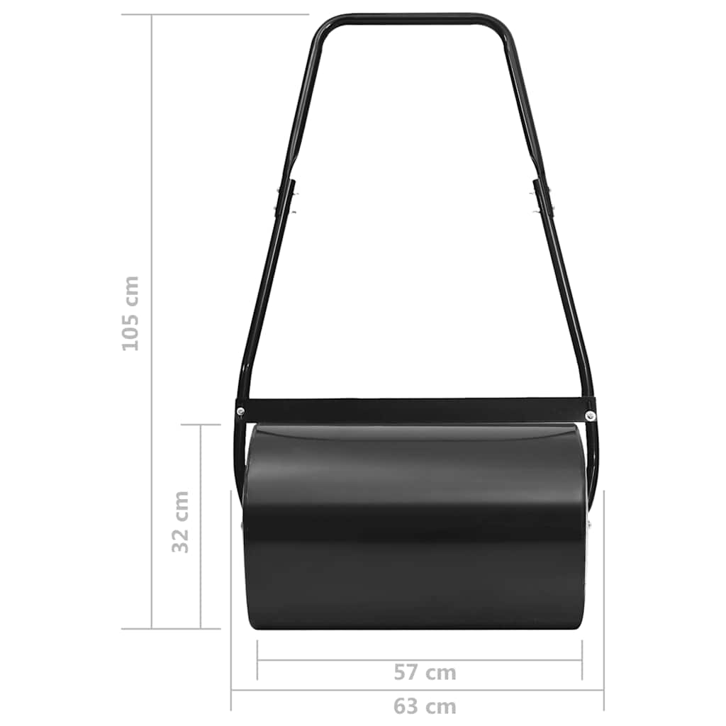 Valjak za travnjak crni 63 cm 50 L