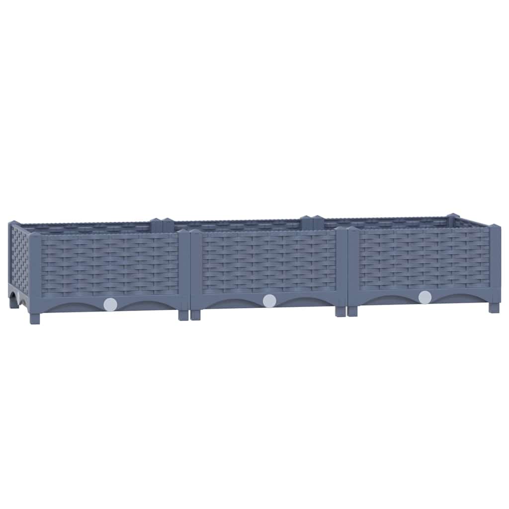 Povišena gredica 120x40x23 cm od polipropilena