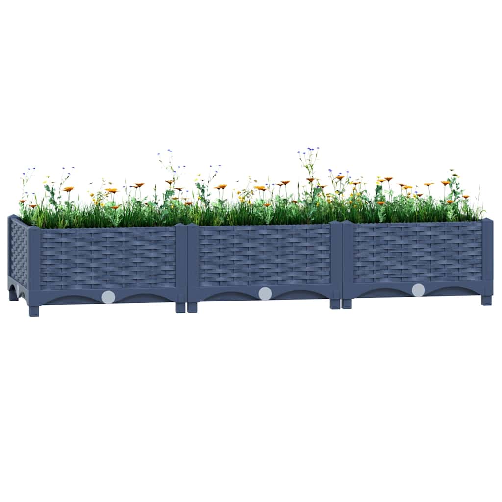 Povišena gredica 120x40x23 cm od polipropilena
