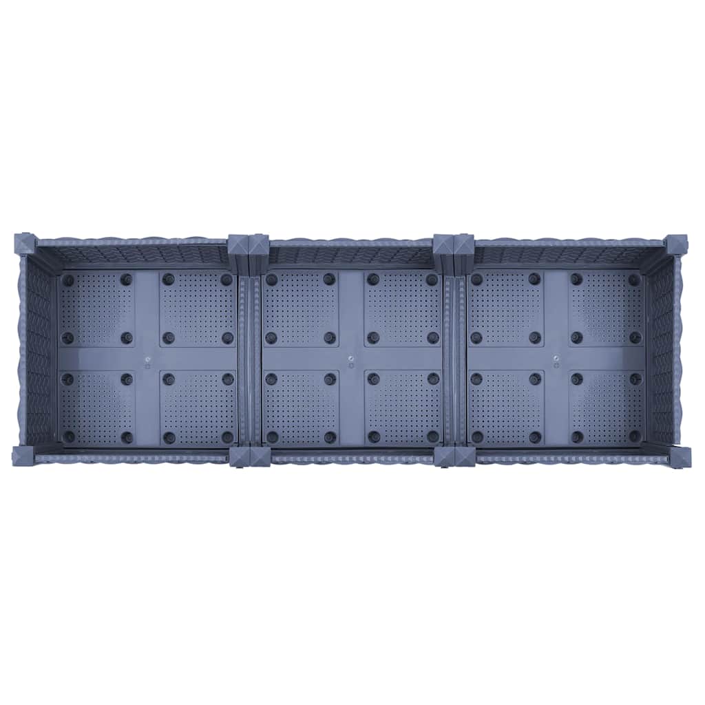 Povišena gredica 120x40x71 cm od polipropilena