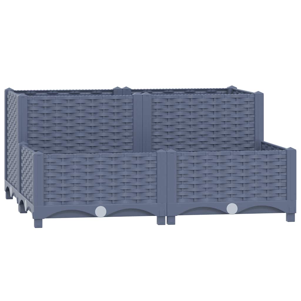 Povišena gredica 80x80x38 cm od polipropilena