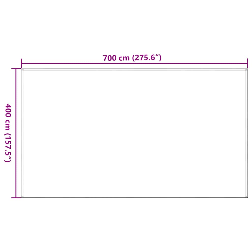 Tepih za šator 400 x 700 cm antracit