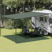 Tepih za šator 400 x 400 cm tamnozeleni HDPE
