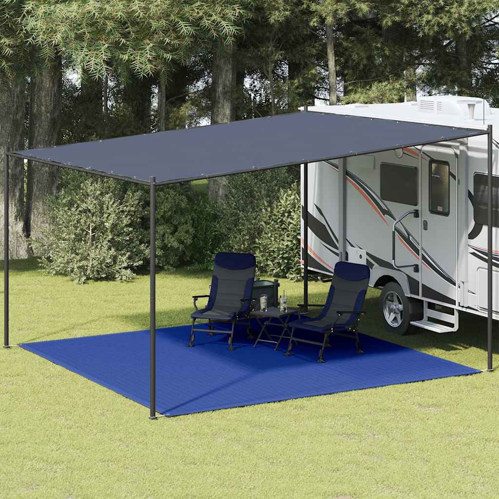 Tepih za šator 400 x 400 cm plavi HDPE