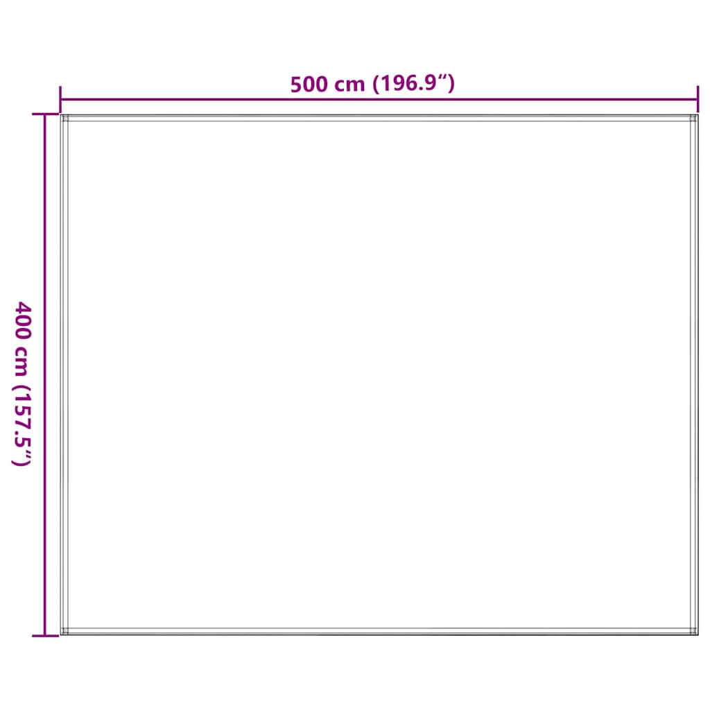 Tepih za šator 400 x 500 cm plavi HDPE