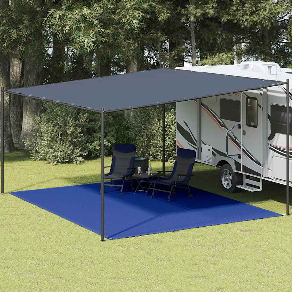 Tepih za šator 400 x 500 cm plavi HDPE