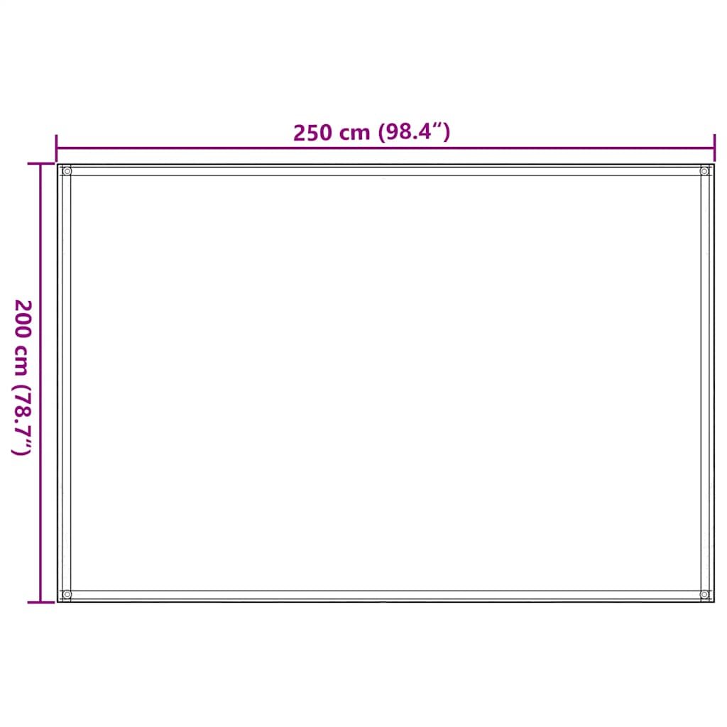 Tepih za šator 250 x 200 cm smeđe-sivi