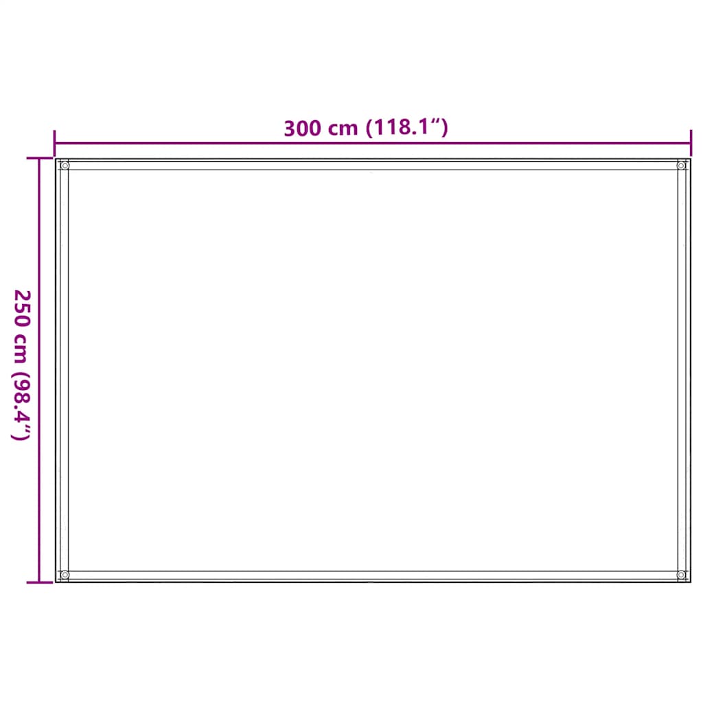 Tepih za šator 250 x 300 cm bež