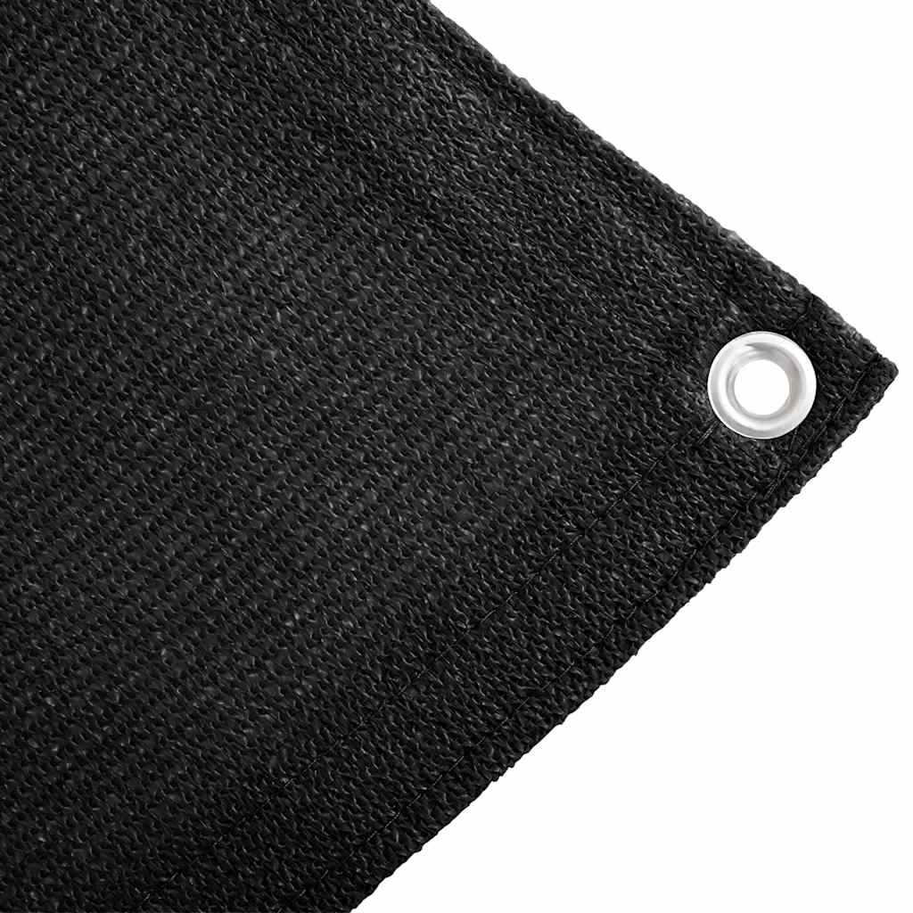 Tepih za šator 400 x 700 cm crni HDPE