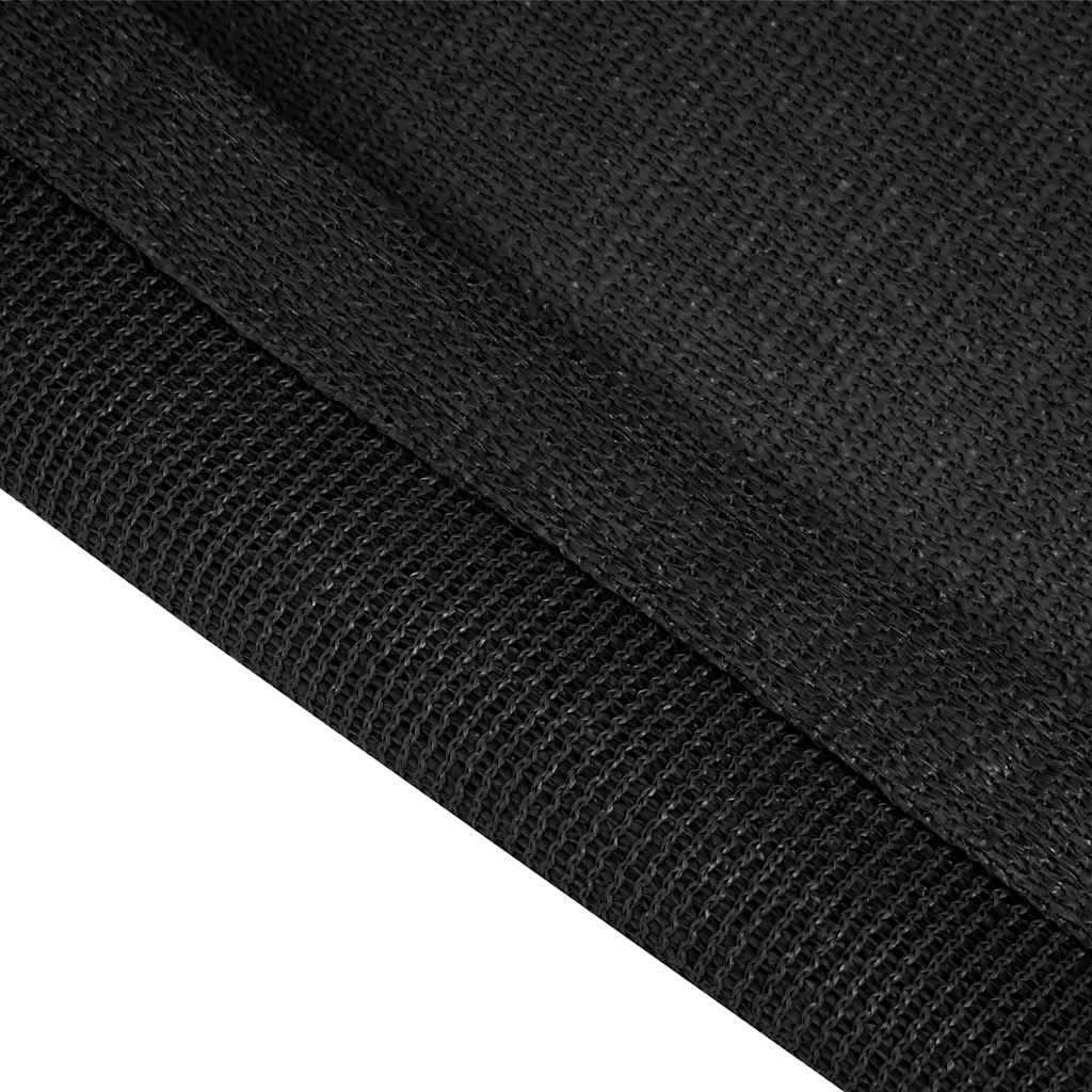 Tepih za šator 400 x 700 cm crni HDPE