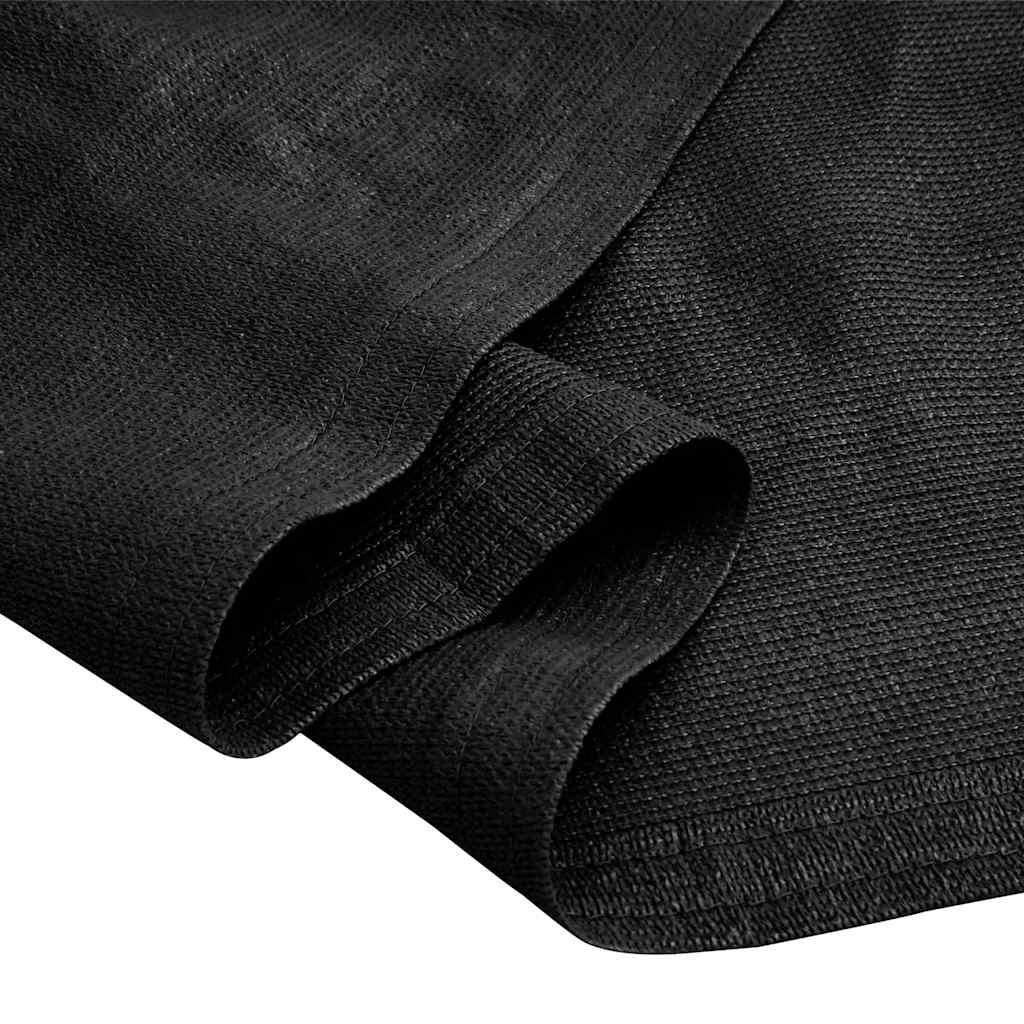 Tepih za šator 400 x 700 cm crni HDPE