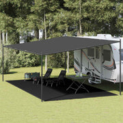 Tepih za šator 400 x 700 cm crni HDPE