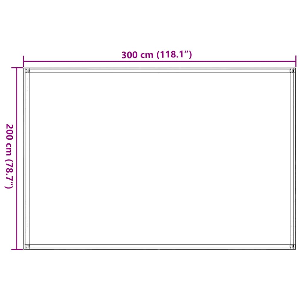Tepih za šator 200 x 300 cm smeđi