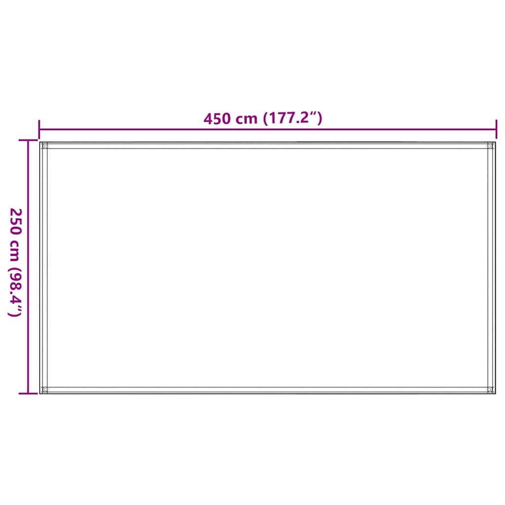 Tepih za šator 250 x 450 cm smeđi