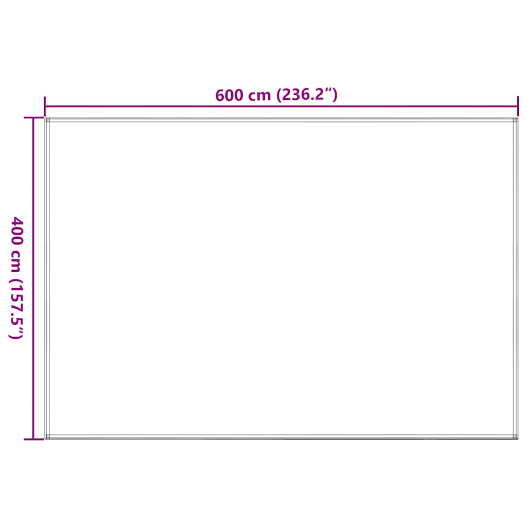 Tepih za šator 400 x 600 cm smeđi