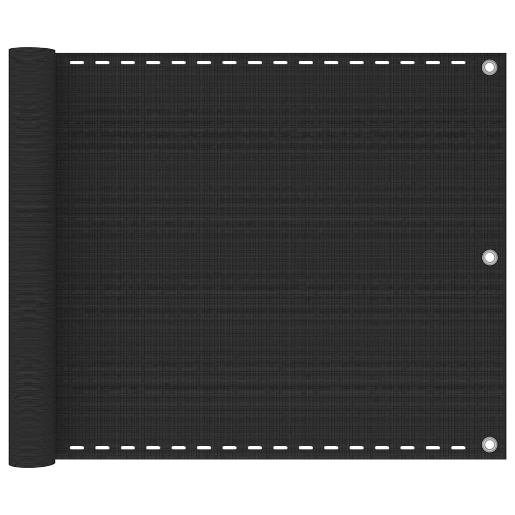 Balkonski zastor HDPE 75 x 500 cm antracit