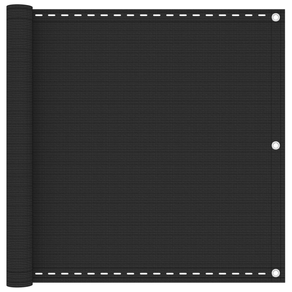 Balkonski zastor antracit 90 x 300 cm HDPE