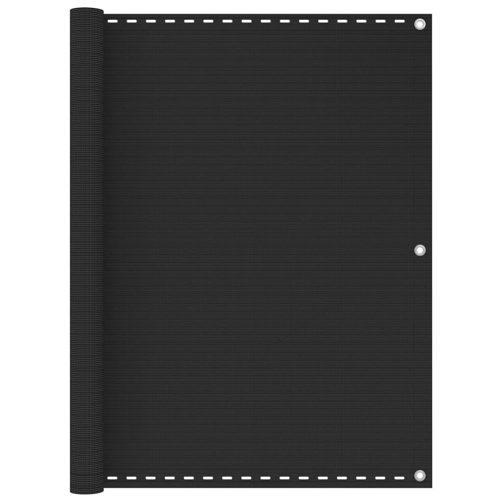 Balkonski zastor antracit 120 x 300 cm HDPE