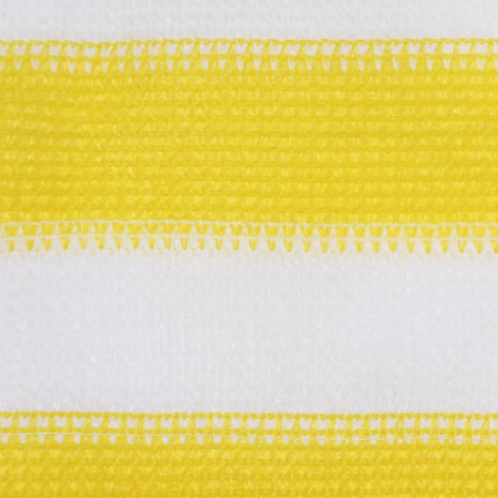 Balkonski zastor žuto-bijeli 120 x 600 cm HDPE