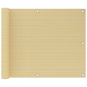 Balkonski zastor bež 75 x 300 cm HDPE