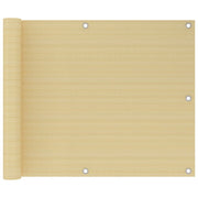 Balkonski zastor bež 75 x 500 cm HDPE