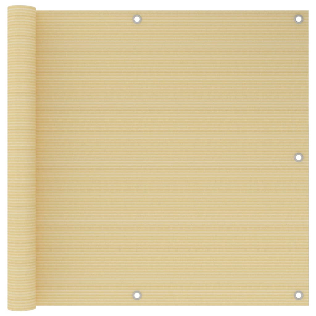 Balkonski zastor bež 90 x 300 cm HDPE