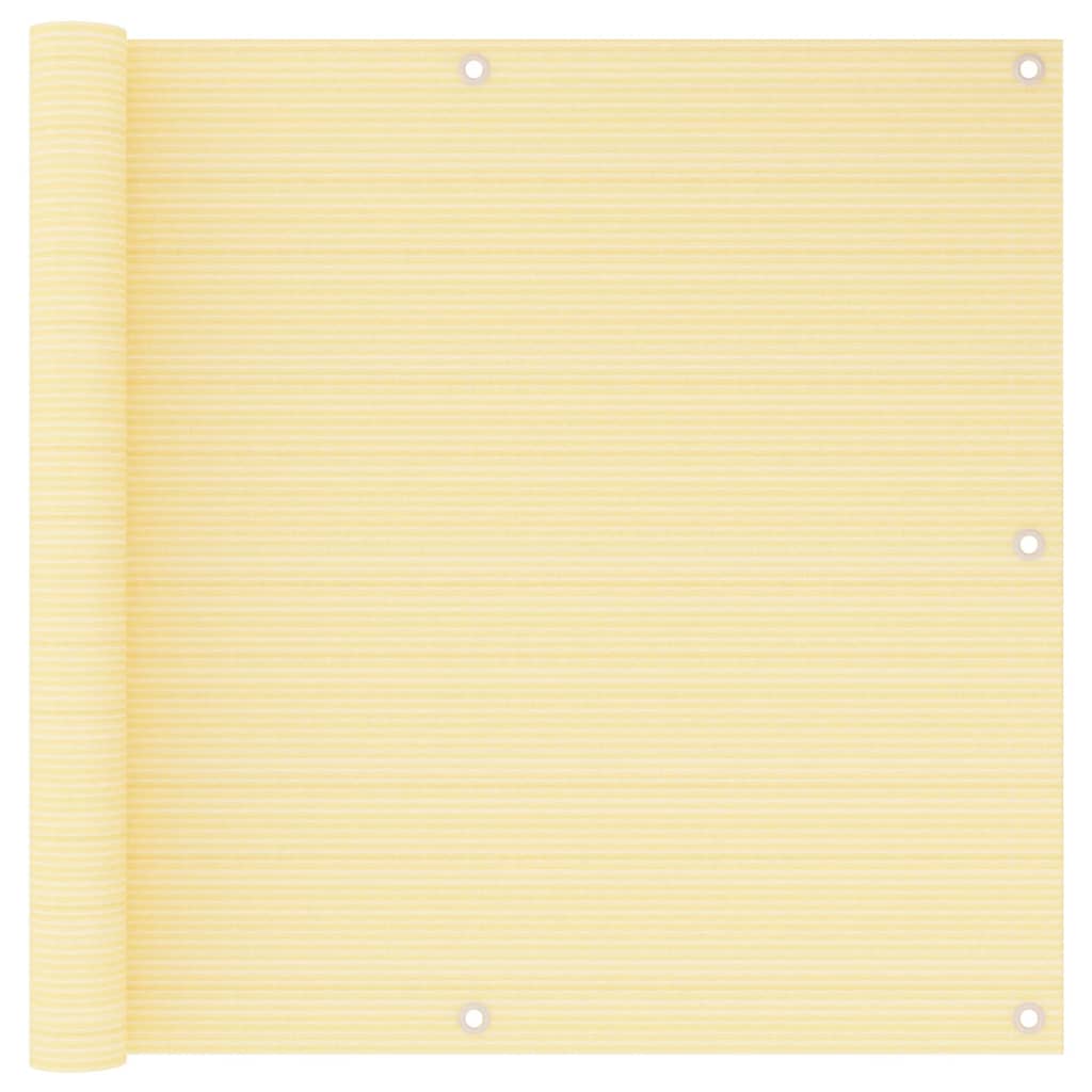 Balkonski zastor bež 90 x 500 cm HDPE