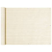Balkonski zastor krem 90 x 600 cm HDPE