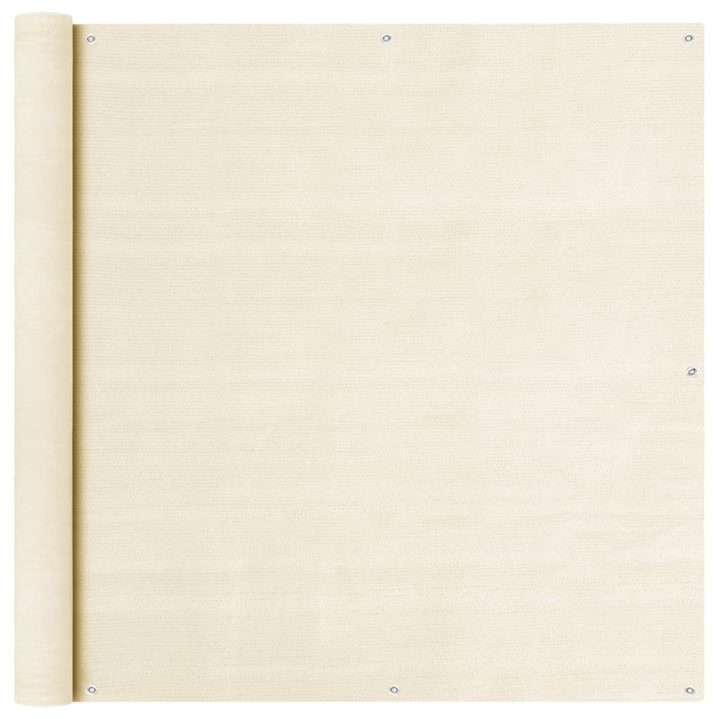 Balkonski zastor krem 120 x 300 cm HDPE