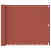 Balkonski zastor terakota 75 x 500 cm HDPE