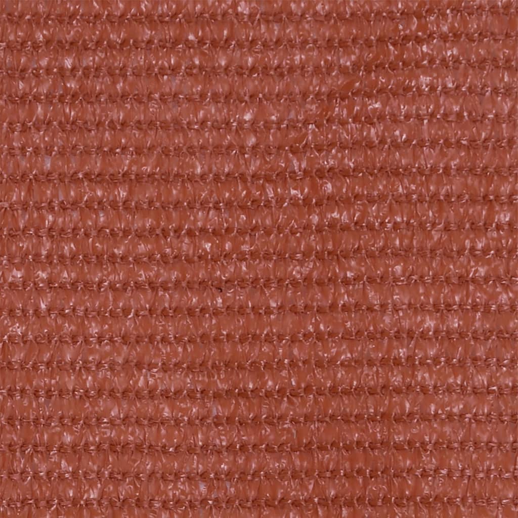 Balkonski zastor terakota 75 x 500 cm HDPE
