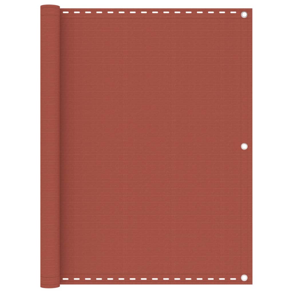 Balkonski zastor boja cigle 120 x 500 cm HDPE