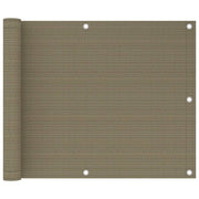 Balkonski zastor smeđe-sivi 75 x 300 cm HDPE