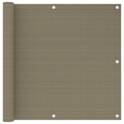 Balkonski zastor smeđe-sivi 90 x 300 cm HDPE