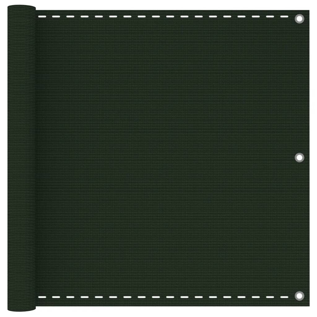 Balkonski zastor tamnozeleni 90 x 300 cm HDPE