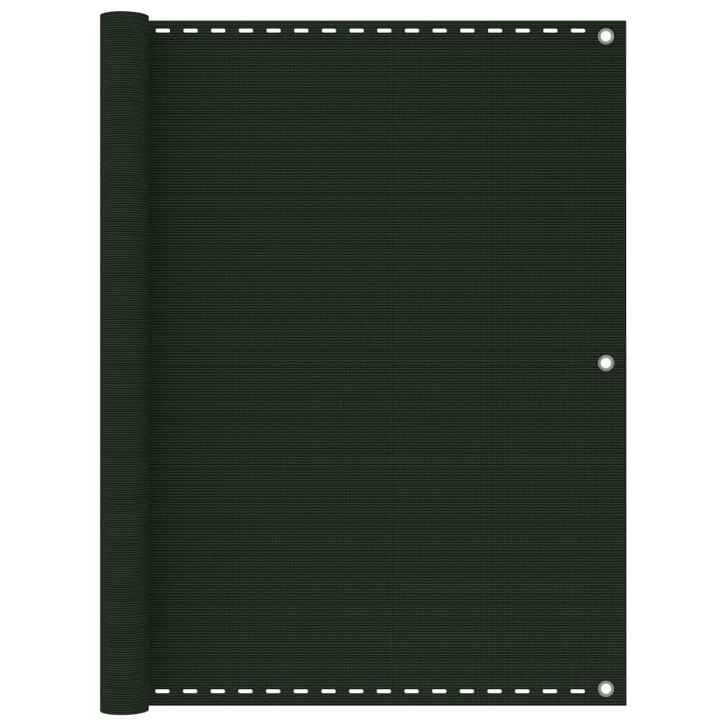 Balkonski zastor tamnozeleni 120 x 600 cm HDPE
