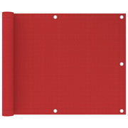 Balkonski zastor crveni 75 x 300 cm HDPE