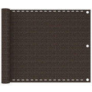 Balkonski zastor smeđi 75 x 300 cm HDPE