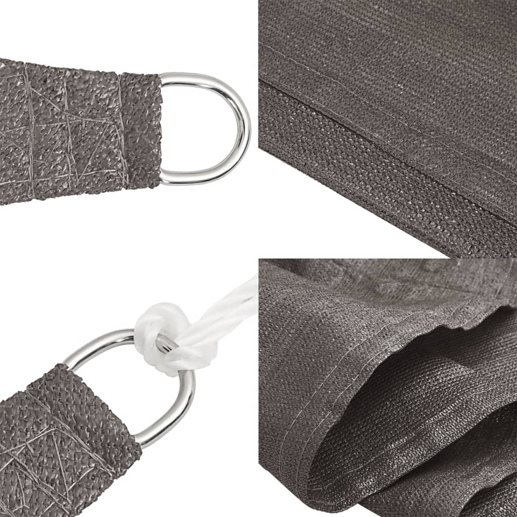 Jedro za zaštitu od sunca 160 g/m² antracit 2 x 3 m HDPE