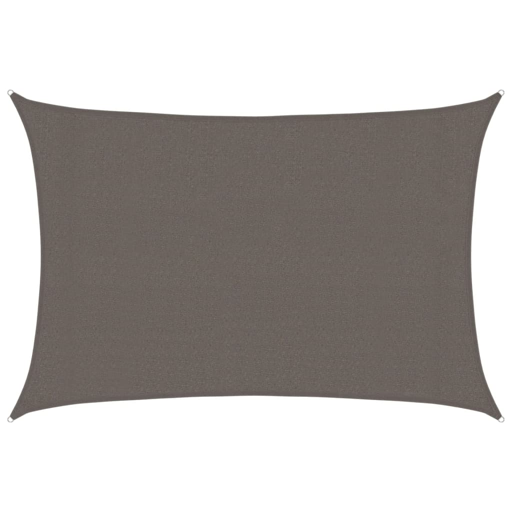 Jedro za zaštitu od sunca 160 g/m² antracit 3 x 4 m HDPE