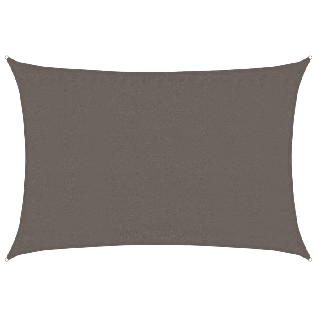 Jedro za zaštitu od sunca 160 g/m² antracit 3,5 x 4,5 m HDPE