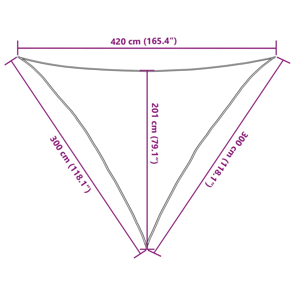 Jedro za zaštitu od sunca 160 g/m² antracit 3 x 3 x 4,2 m HDPE